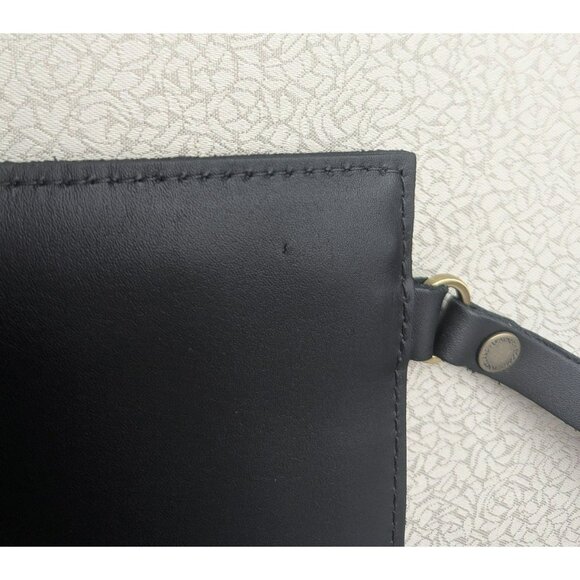 NEW Portland Leather Goods Adriana Pouch Wristlet Black - Picture 4 of 6